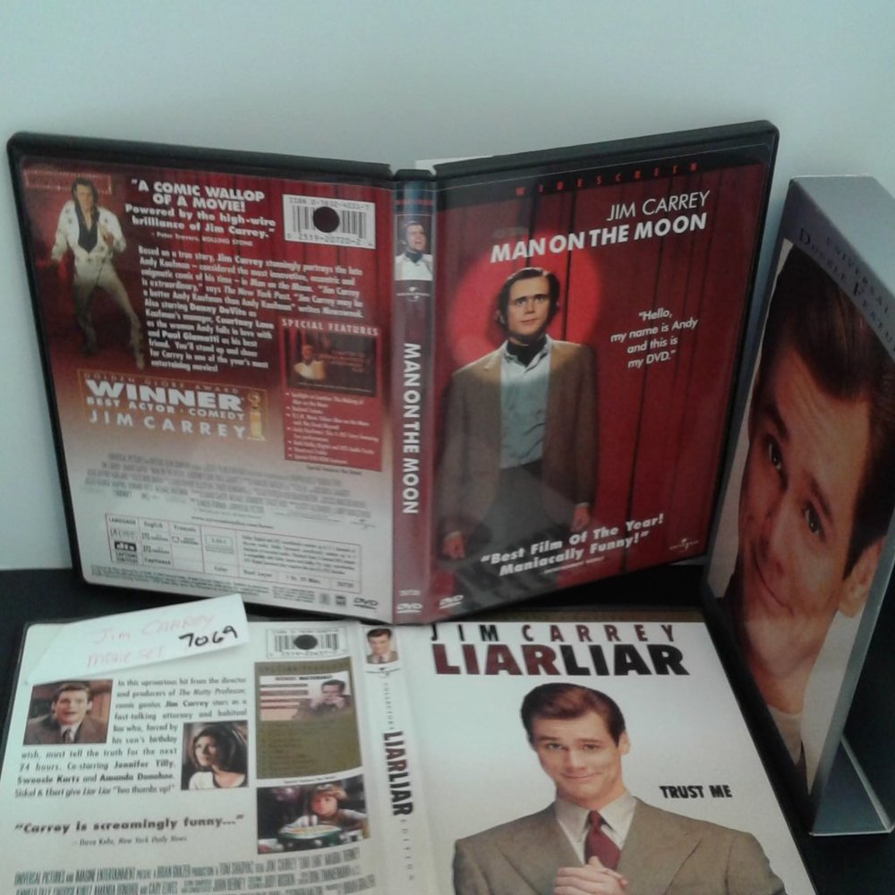Double Features Jim Carrey Universal Studios Liar Liar Man on the Moon 7069 1 LB